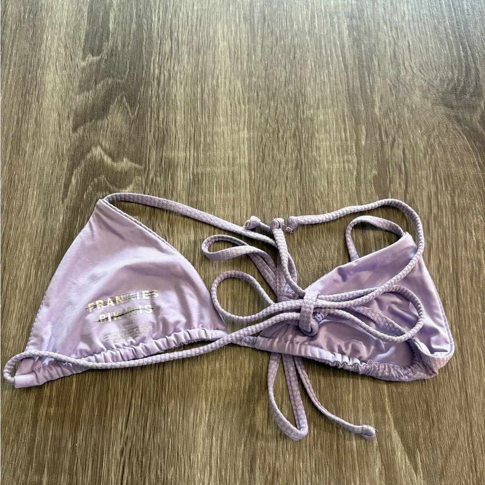 NEW Frankie’s Bikinis Topanga triangle bikini top